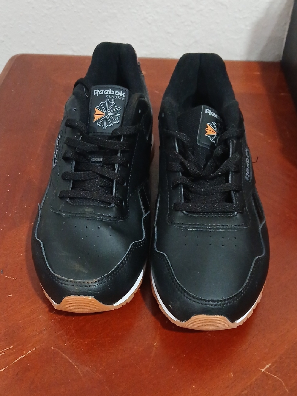 Reebok Men’s Black Sneakers with Tan Accents